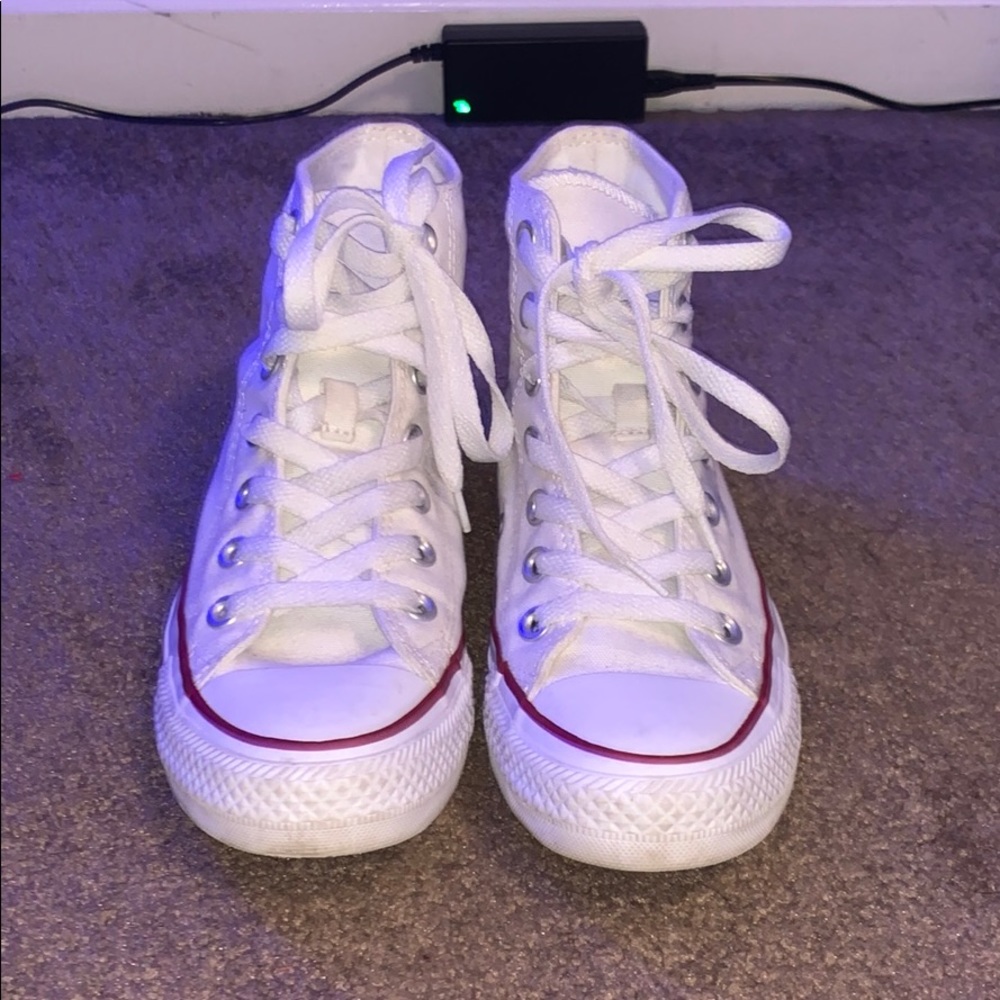 High top white converse